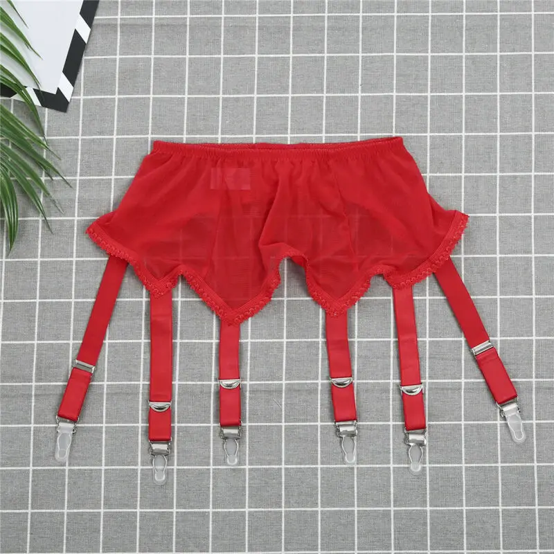 Women 6 Metal Buckles Straps Garter Belt Sexy Lingerie Suspender Elastic | Женская одежда