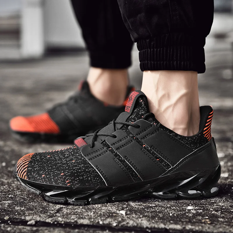 BESCONE мужские кроссовки для прогулок бега дышащие черные серые мужская