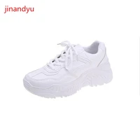 womens leather shoes size 42 ladies chunky sneakers woman flats casual fashion comfy chunky white shoes comfy platforms lace up