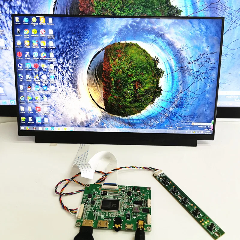 13.3 inch display capacitive touch module kit 1920x1080 IPS 2mini HDMI LCD Module Car Raspberry Pi 3 Game PS3 XBox PS4 Monitor