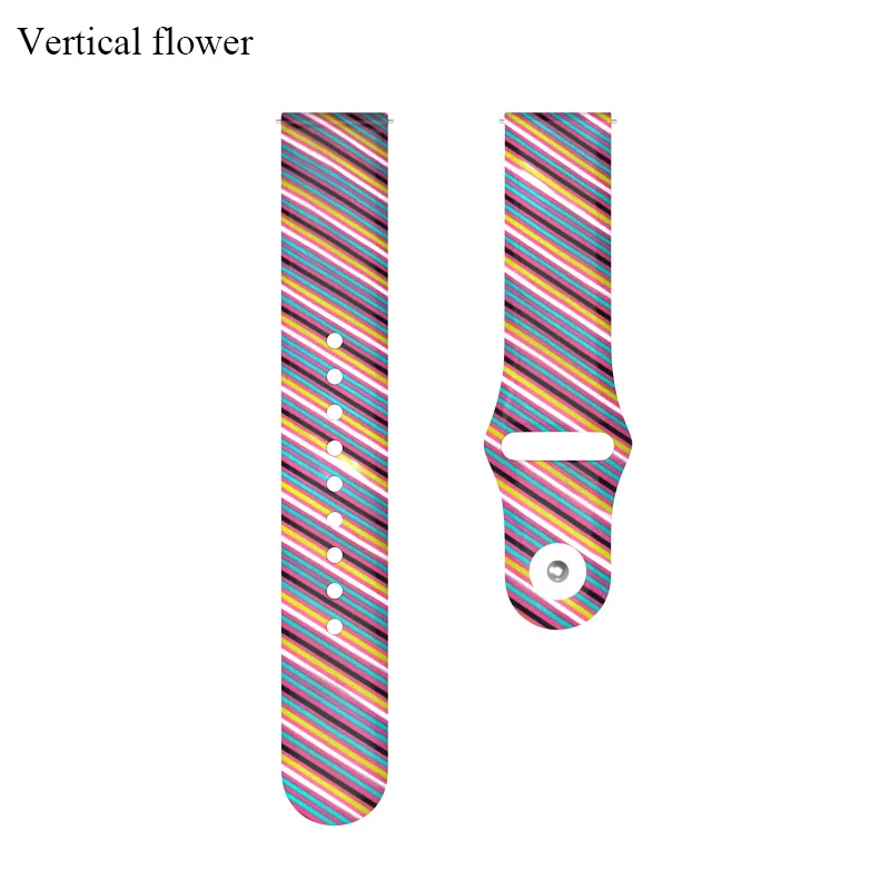 Vertical flower BOORUI pulsera amazfit ремешок bip силиконовая смазка 20 мм ремешок для часов Ремешок для наручных часов для xiaomi huami amazfit bip темп lite ремень 20 мм - Цвет: Vertical flower