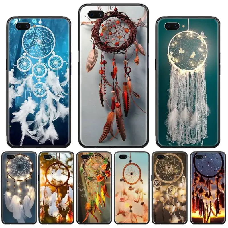 

Dream Catcher Good Luck Feather Phone Case For OPPO F 1S 7 9 K1 A77 F3 RENO F11 A5 A9 2020 A73S R15 REALME PRO