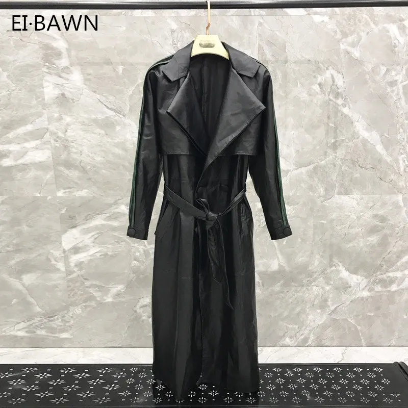 Кожаная куртка ветровка для женщин верхняя одежда с длинным рукавом Овчина