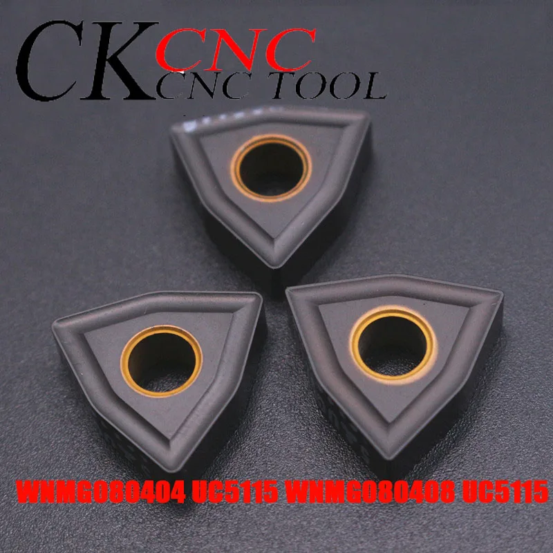 

10pcs WNMG080404 UC5115 WNMG08040408 UC5115 external turning tools lathe carbide insert suitable for cast iron lathe tool