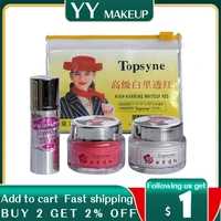 wholesale topsyne ranring white in red face care set day nigh pearl cream anti freckle face care silver cover