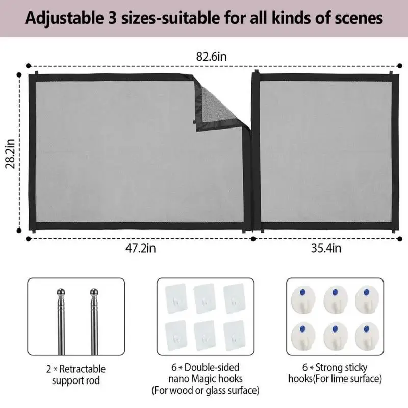 Защитная сетка для домашних питомцев портативная складная защитная собак|Дома