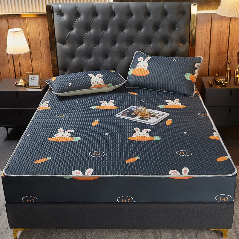 1 шт. латексная натяжная простыня с принтом складной охлаждающий летний коврик