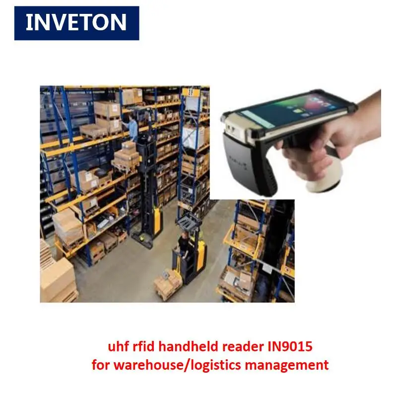Android terminal Inventory storage management long range rfid handheld reader Andorid 6.0 system multiple tags with test tag |