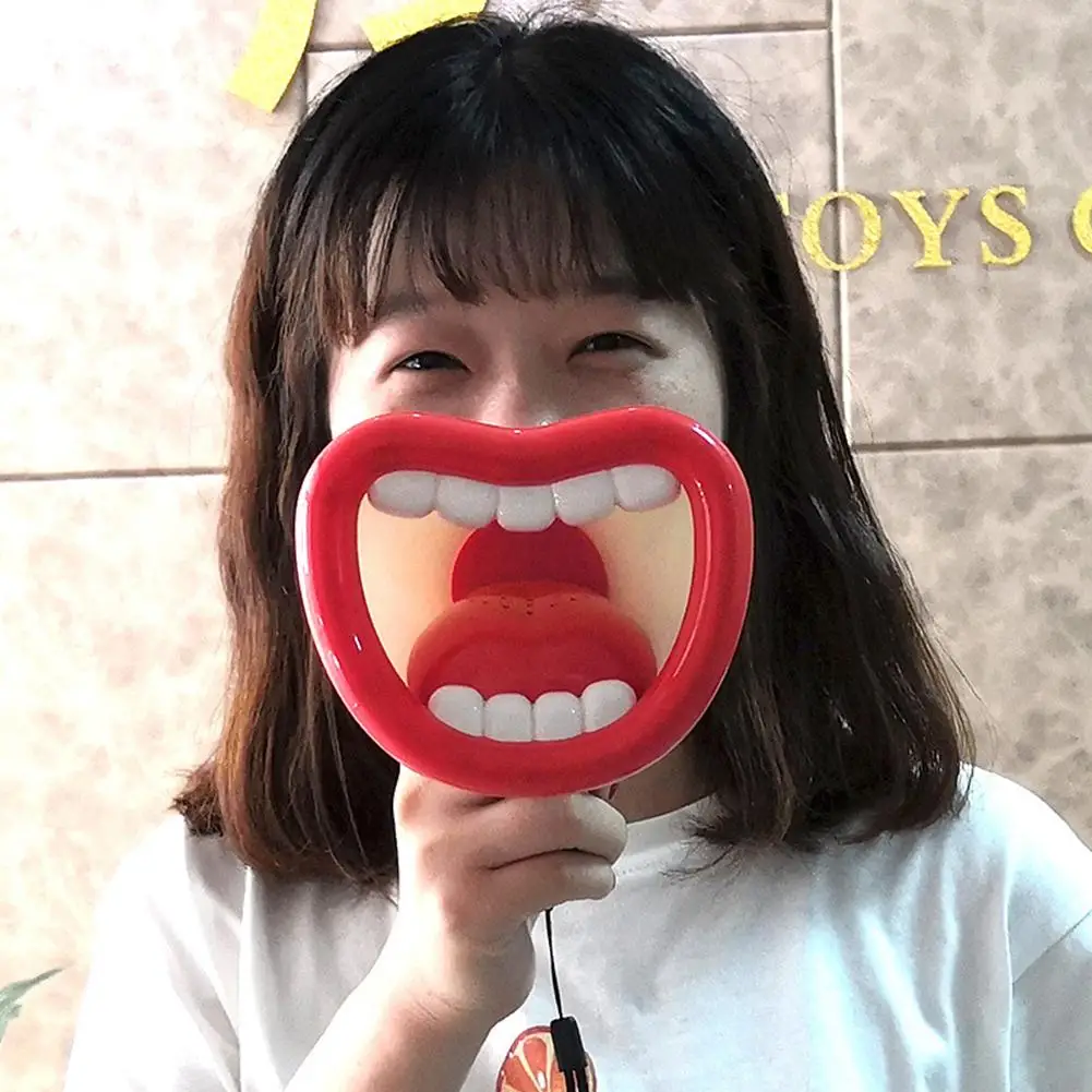 Забавный мегафон с большим ртом записывающее устройство детская игрушка