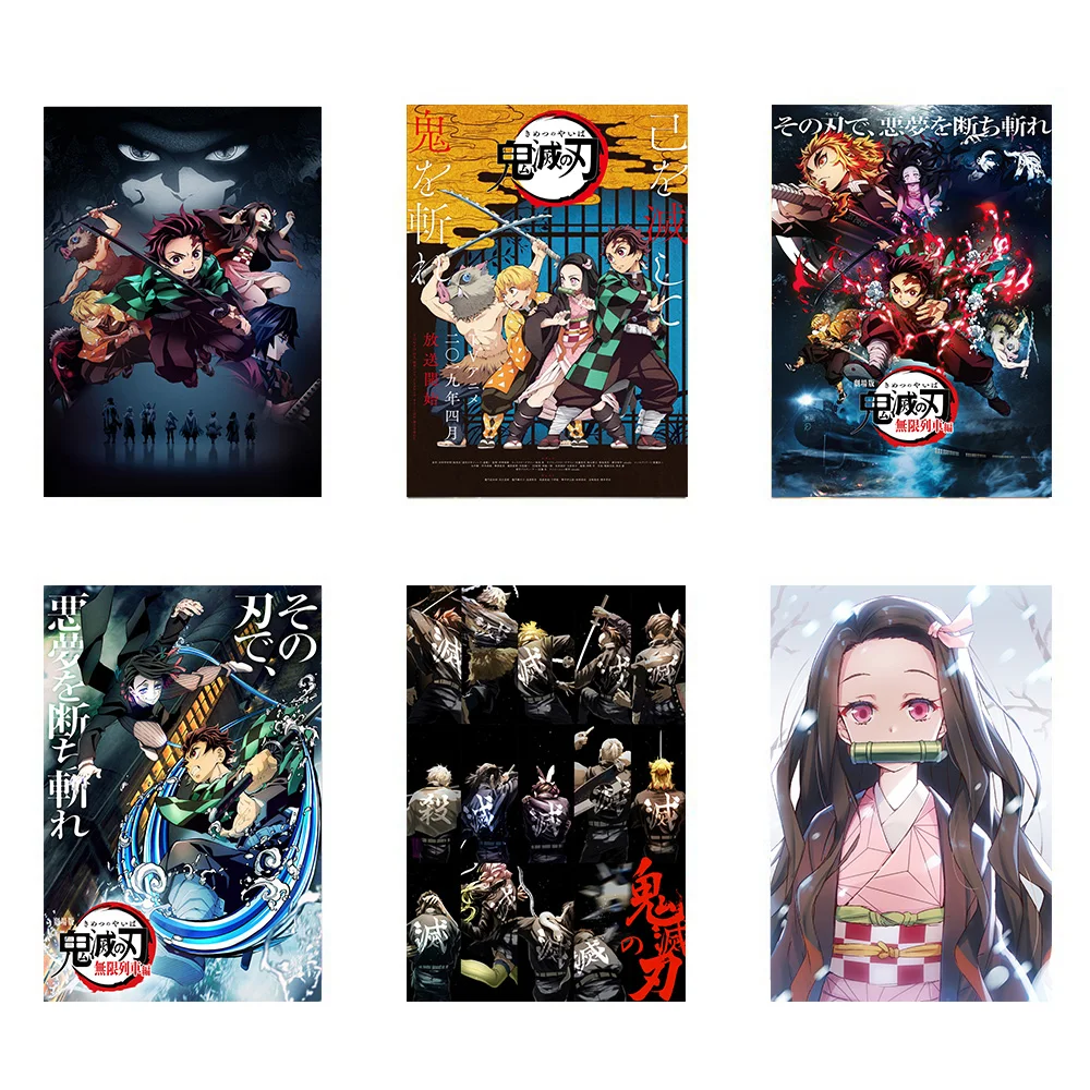 Постер на холсте с изображением рассекающего демонов киметсу No Yaiba Tanjirou Nezuko beauty