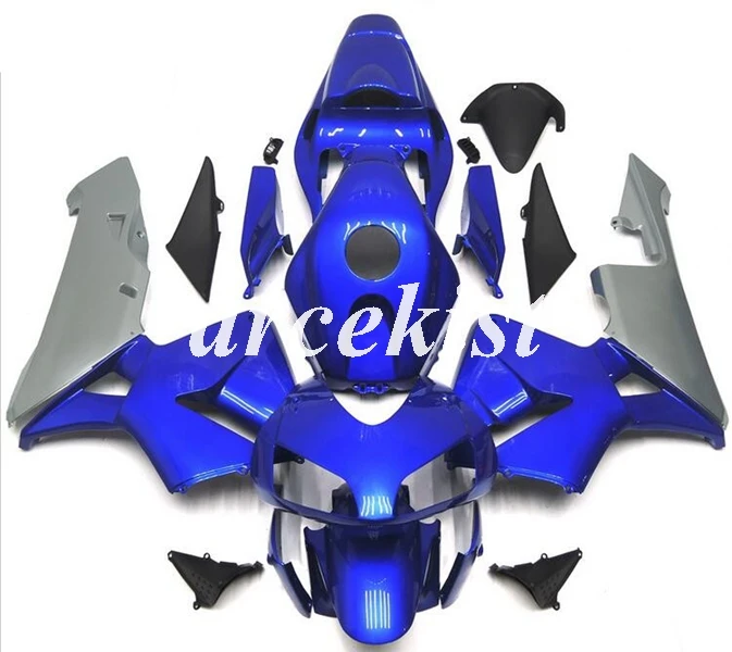 

4Gifts New ABS Motorcycle Fairings kit Fit for HONDA CBR600RR F5 2003 2004 03 04 CBR600 600RR Bodywork set blue silver