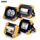 Сверхъяркий светодиодный фонарь лампа для кемпинга лм, перезаряжаемый портативный прожектор 18650 Вт для улицы, светодиодный фонасветильник