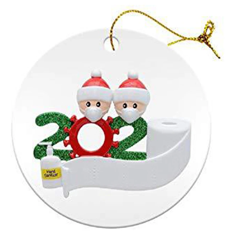 2020 Рождественский орнамент персонализированные семейные украшения Дерево