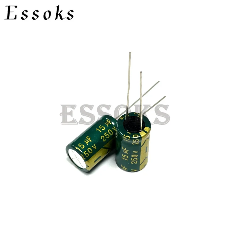 

Электролитический конденсатор 250V15UF 250V 15 мкФ 10X17mm, 10 шт., высокочастотные низкочастотные алюминиевые конденсаторы ESR