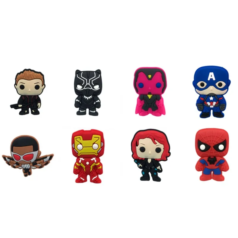 5036-123478 11 12 8 шт. Marvel Мститель пвх магниты на холодильник экшн-фигурка магнитная наклейка домашний декор магнит на холодильник детские игрушки вечерние подарки - Цвет: 5036-123478 11 12