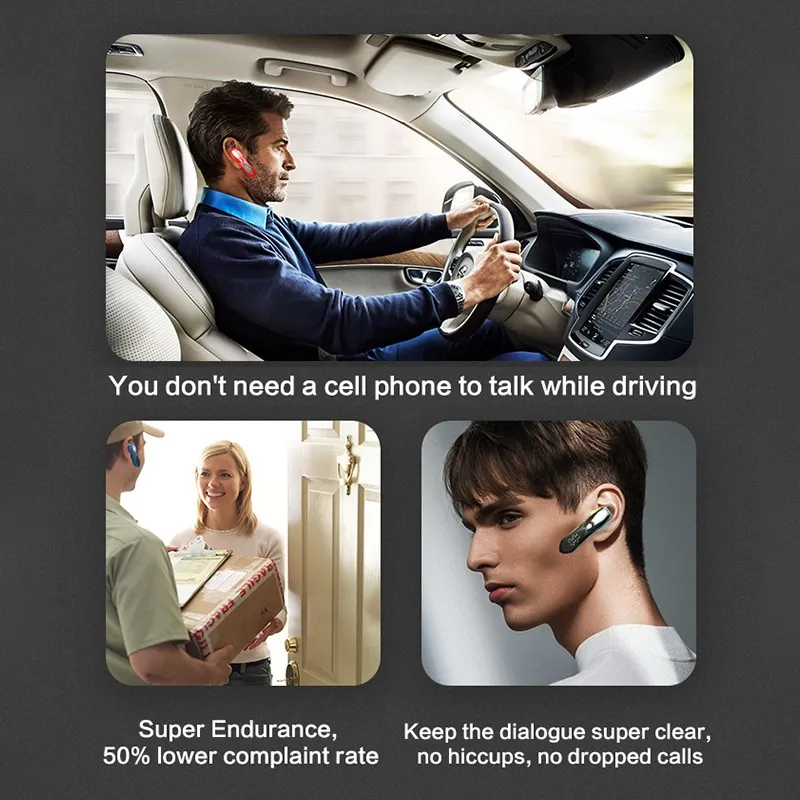 

F9 TWS Wireless Bluetooth Headset Digital Display Single Business Car Headphone CVC 6.0 Noise Reduction Sports Earphone With Mic