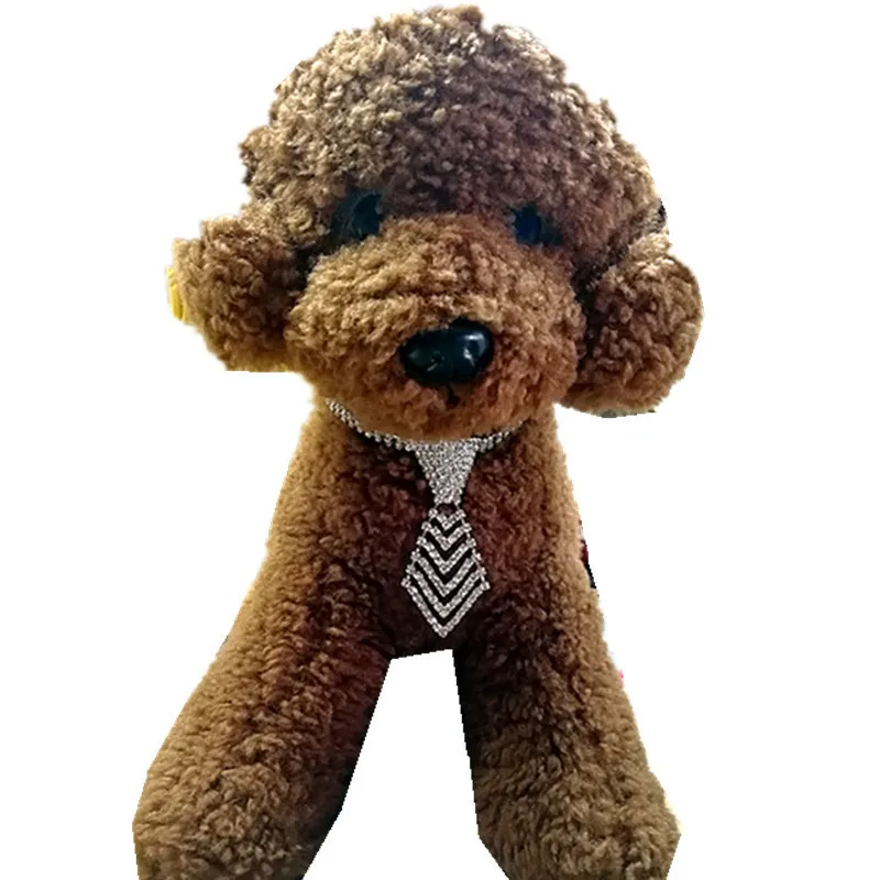 

Dog Accessories Rhinestone V-Tie Dog Collar Dog Neck Jewelry Teddy Kitten and Puppy Accessories Pet Products
