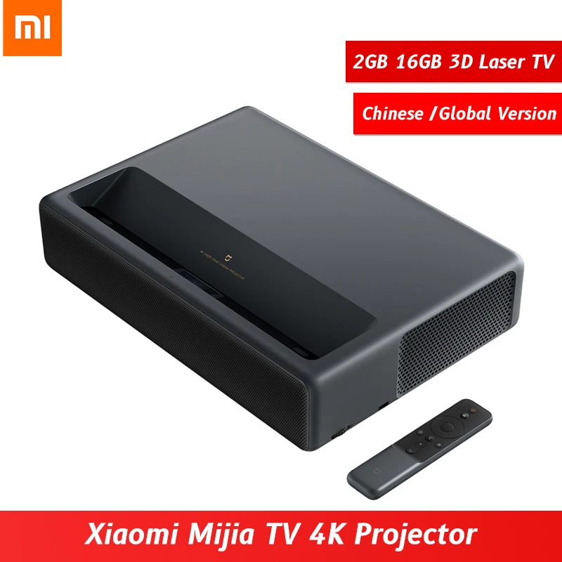 xiaomi телевизор Xiaomi Mijia TV 2 Гб 16 MIUI Laser HDR 4K проектор bluetooth WiFi 3D домашний кинотеатр