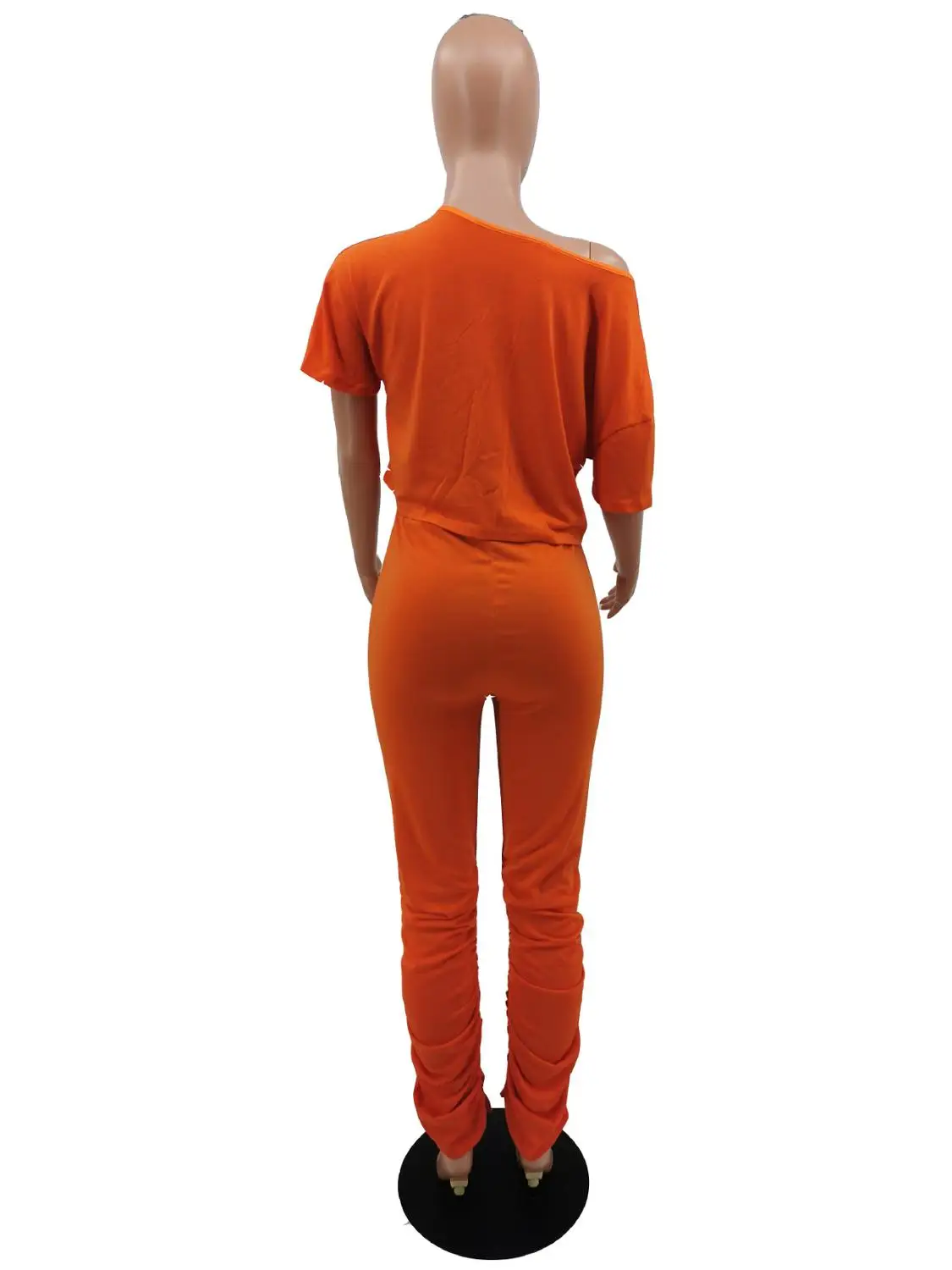 

Summer new leisure solid color women's suit fashion loose V-neck short sleeve shirt and trousers two-piece set