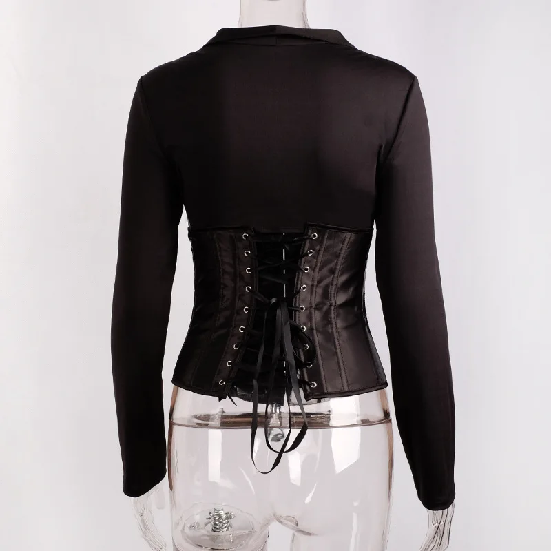 Cryptographic крючки белая сексуальная блузка с длинным рукавом рубашки для женщин на