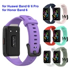 Дешевые ремешки для часов Huawei Band 6 Band 6 Pro Honor Band 6, ремешок для смарт-часов, сменный Браслет для женщин и мужчин, лаванда