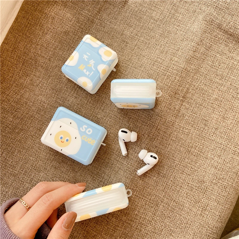 

"Yuanqi" poached egg Photo Frame IMD headset cover Bluetooth headset case for Apple's airports 1 / 2 Series airpods pro3