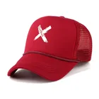 Бейсболка унисекс, летняя, дышащая, с принтом в виде буквы X