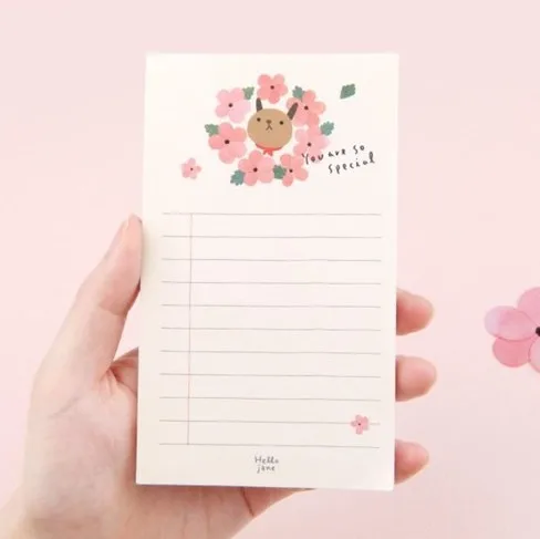 1 Pcs Kawaii Cute Girl Dogs Memo Pads Planner Notepad School Office Supply Student Stationery |