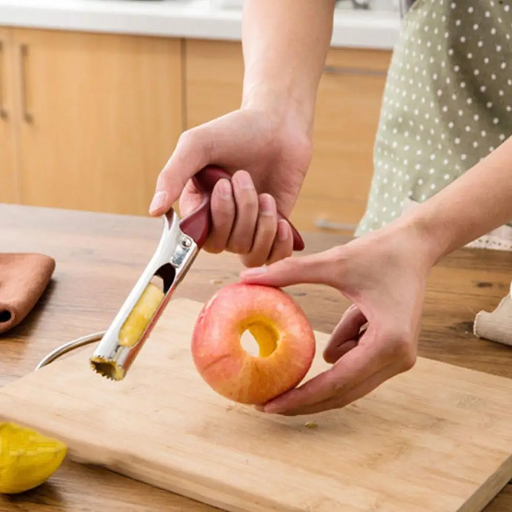 

1PC Multi-function Cutting Vegetable Pear Core Removed Kitchen Core Fruit Knife Steel Apple Corers Cutter Tool Slicer S9L8