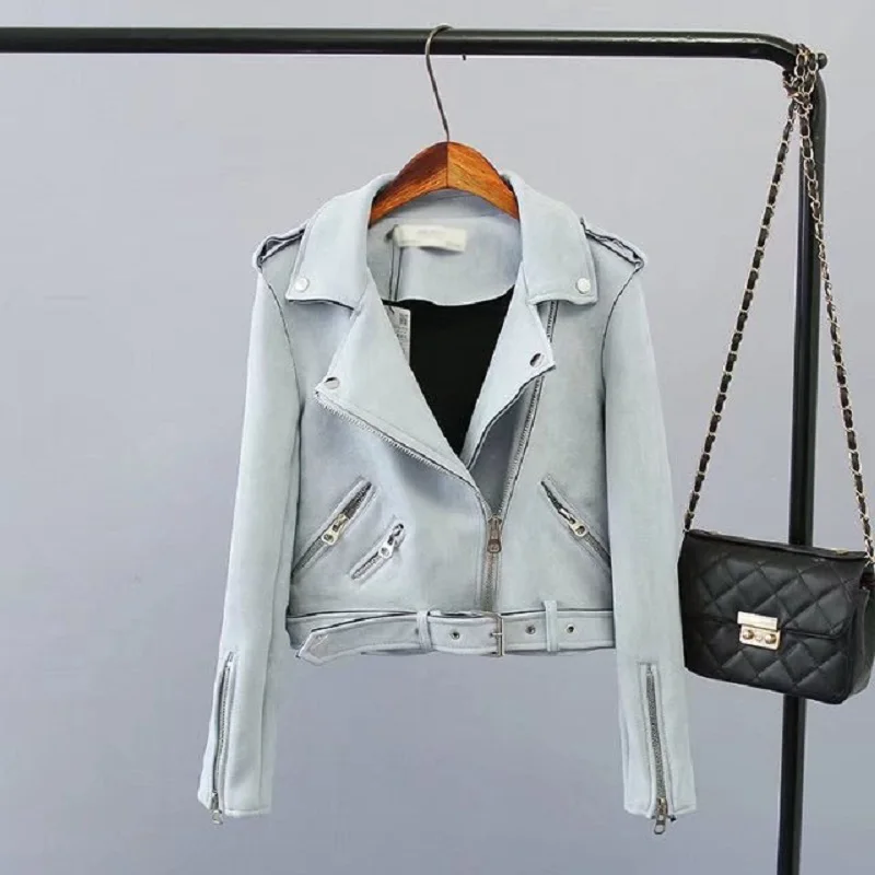 2019 Lika Rulla бренд S-XL Новинка Сезон весна Модные яркие Цвета замшевая куртка Женская