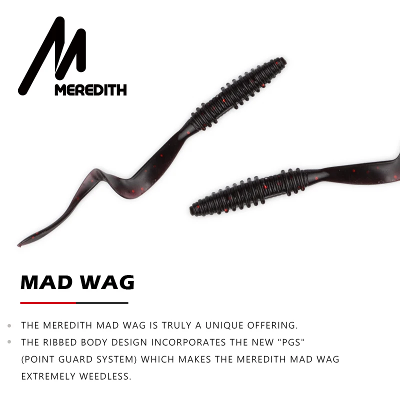 Мередит Mad Wag 7 5 см 1 8 г 20 шт. мягкие приманки для рыбалки рыболовные искусственные