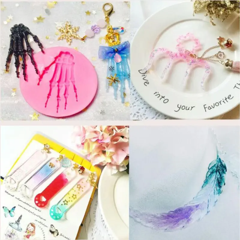 

8 Colors Liquid Epoxy Resin Colorant Highly Concentrated Resin Pigments Kit Jewelry Making Resin Art Craft 0.35oz