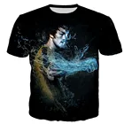 Мужскаяженская футболка с 3D-принтом Брюса Ли, Повседневная футболка в стиле Харадзюку, уличные топы, Прямая поставка