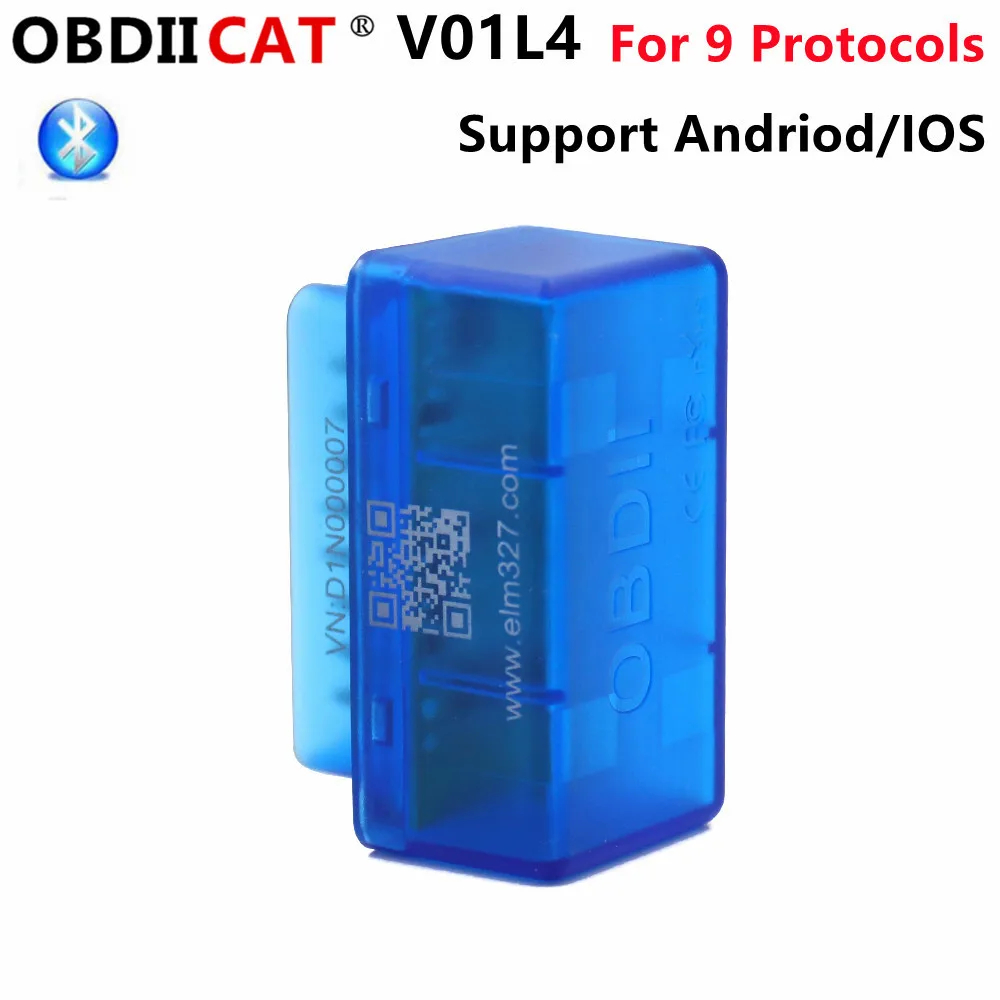 

Супер Мини Elm327 Bluetooth V01L4 B02L4 поддержка Andriod и IOS! Автомобильный сканер OBDII диагностический инструмент