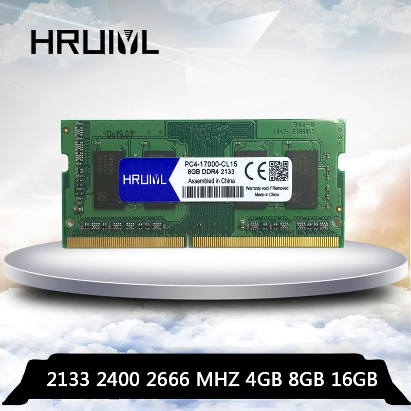 HRUIYL ноутбук DDR4 4 ГБ 8 ГБ 16 ГБ 4G 8G 16G память notebookRAM DDR 4 PC4-17000 PC4-19200 2133 2400 2666 МГц память 260-pin SODIMM