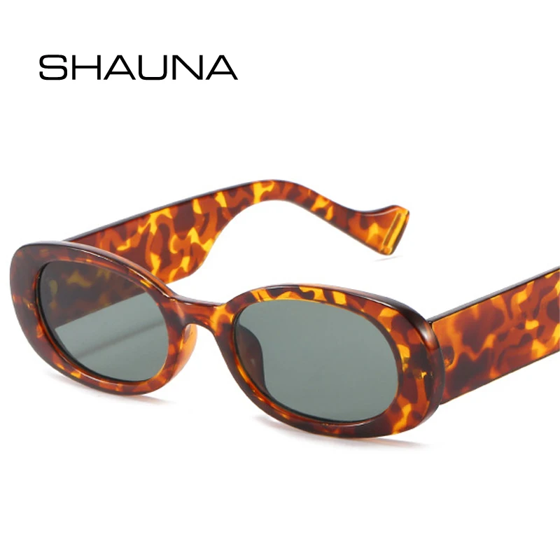

Мужские и женские овальные очки SHAUNA, маленькие брендовые дизайнерские круглые очки в винтажном стиле с линзами желеобразного зеленого цвет...