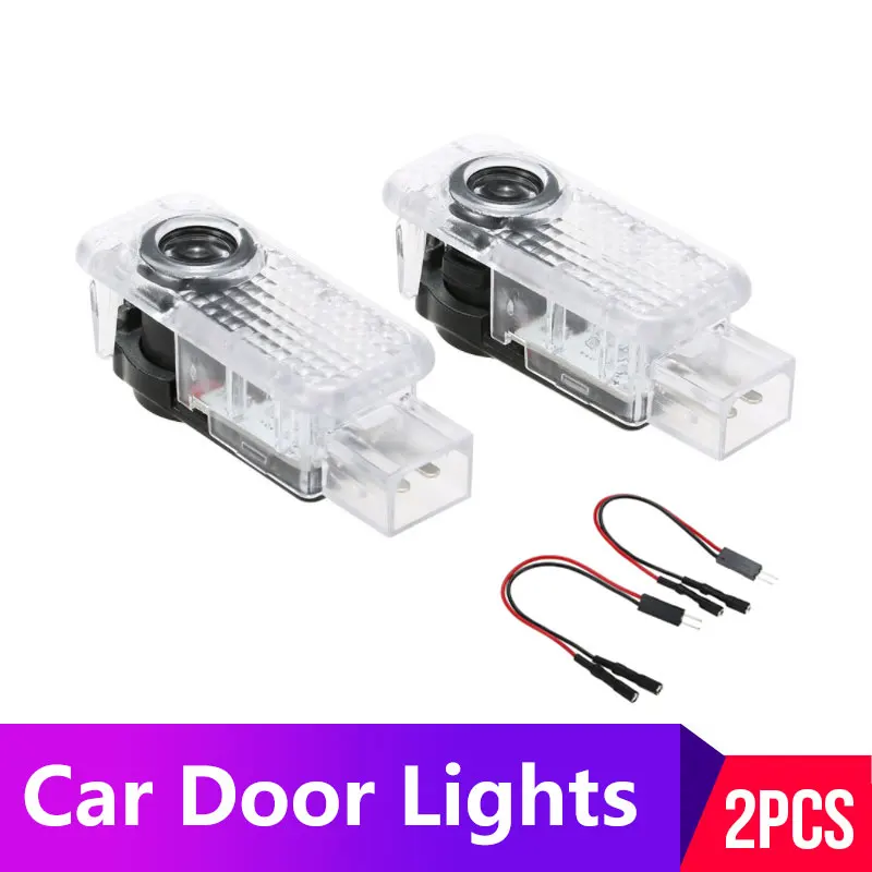 2 шт. автомобильный лазерный проектор дверной логотип огни для Audi A3 A4 B8 B7 B6 A5 A6 C6 C5 Q3