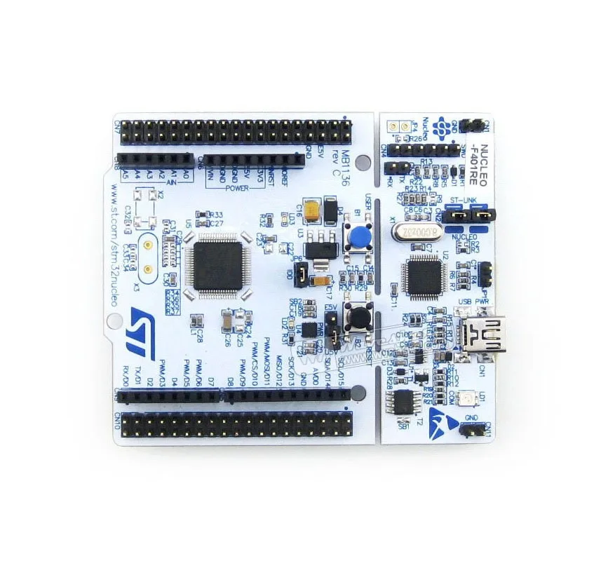 Original ST NUCLEO-F401RE Development board for STM32 F4 series - with STM32F401RE MCU supports ArduinoFree Shipping | Электронные