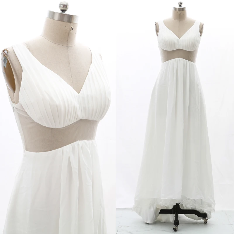 Kisswhite Bridal Stock Clean Highlow Prom White Sexy Dresses 210226-050