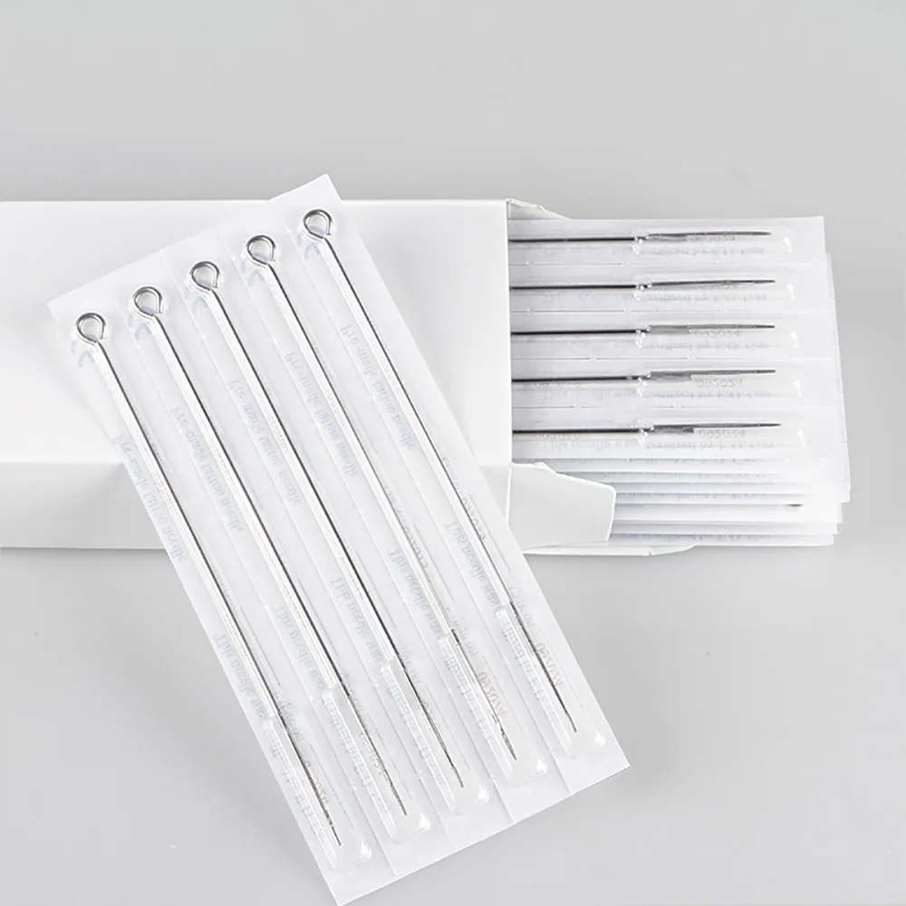50Pcs Tattoo Needle 3RL 5RL 7RL 9RL 11RL 13RL 14RL 15RL Disposable Assorted Sterile Professiona Needles 0.3mm тату | Красота и