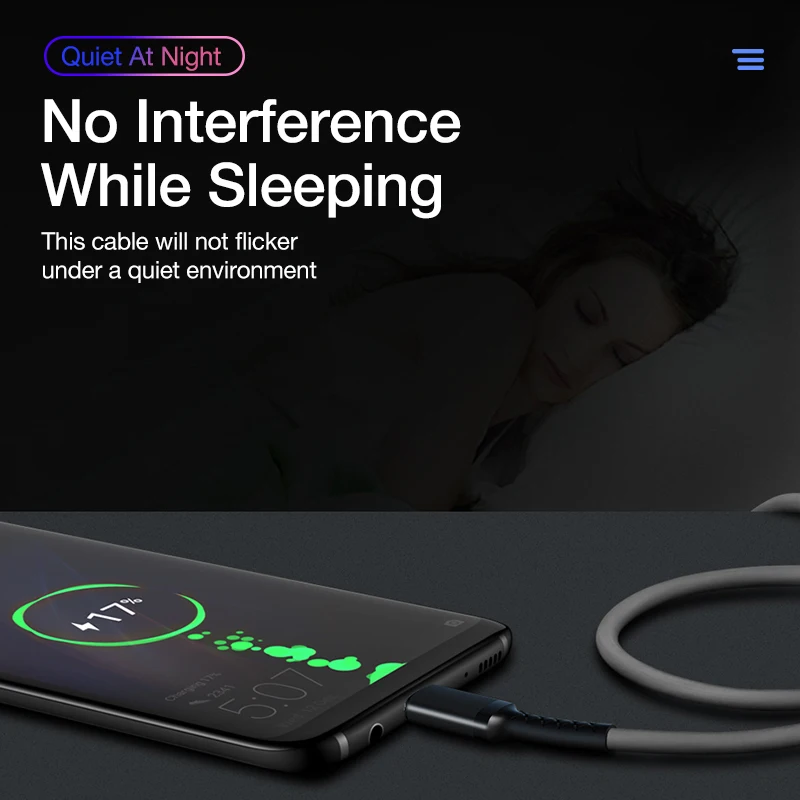 

Кабель USB Type-C со светодиодсветодиодный подсветильник, 5 А