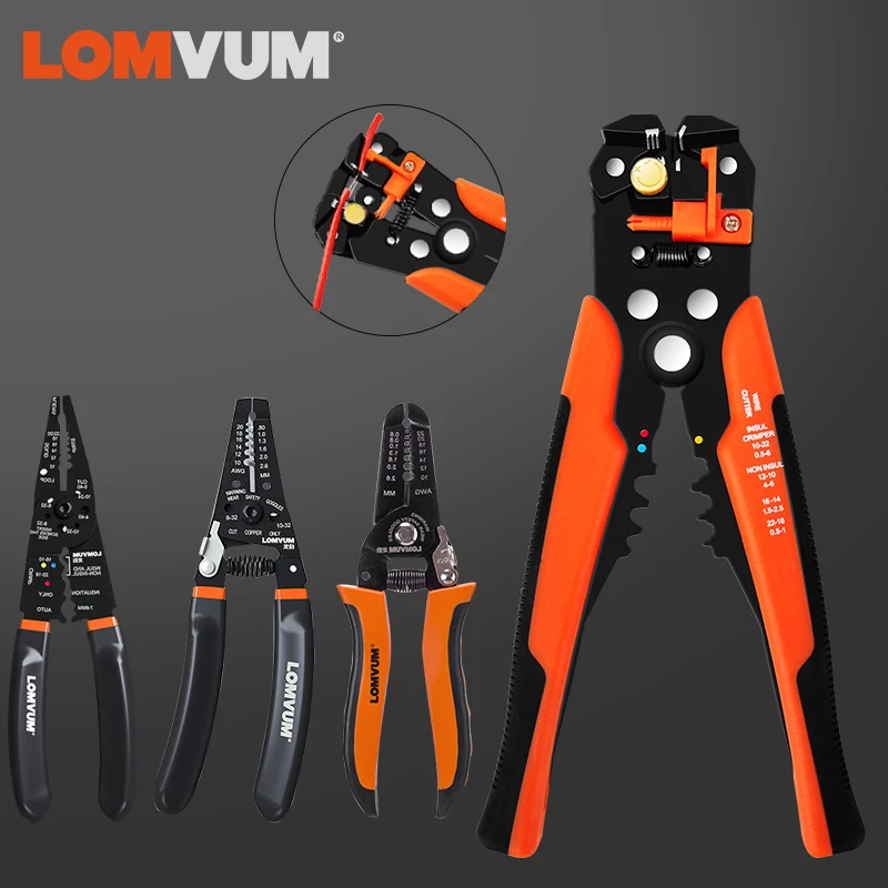 LOMVUM Wire Stripper Camp Cable Cutter Automatic Wi Stripping Length Cutting Multi-functional Terminal | Инструменты