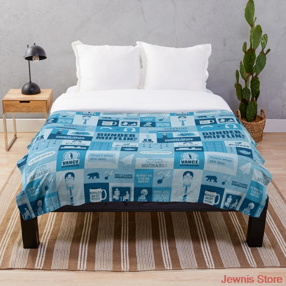 

The Office Throw Blanket Throw Blanket Flannel Fleece Blankets Throw Flatsheet Kids Adults Bedspread Sleeping Cover