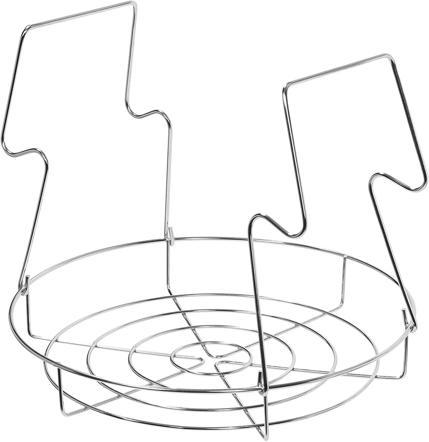 

Stainless Steel Flat Canning Rack Cooker Canner Jar Lifter Tongs Compatible Steamer Rack Trivet Foldable Cookware Canning Kits