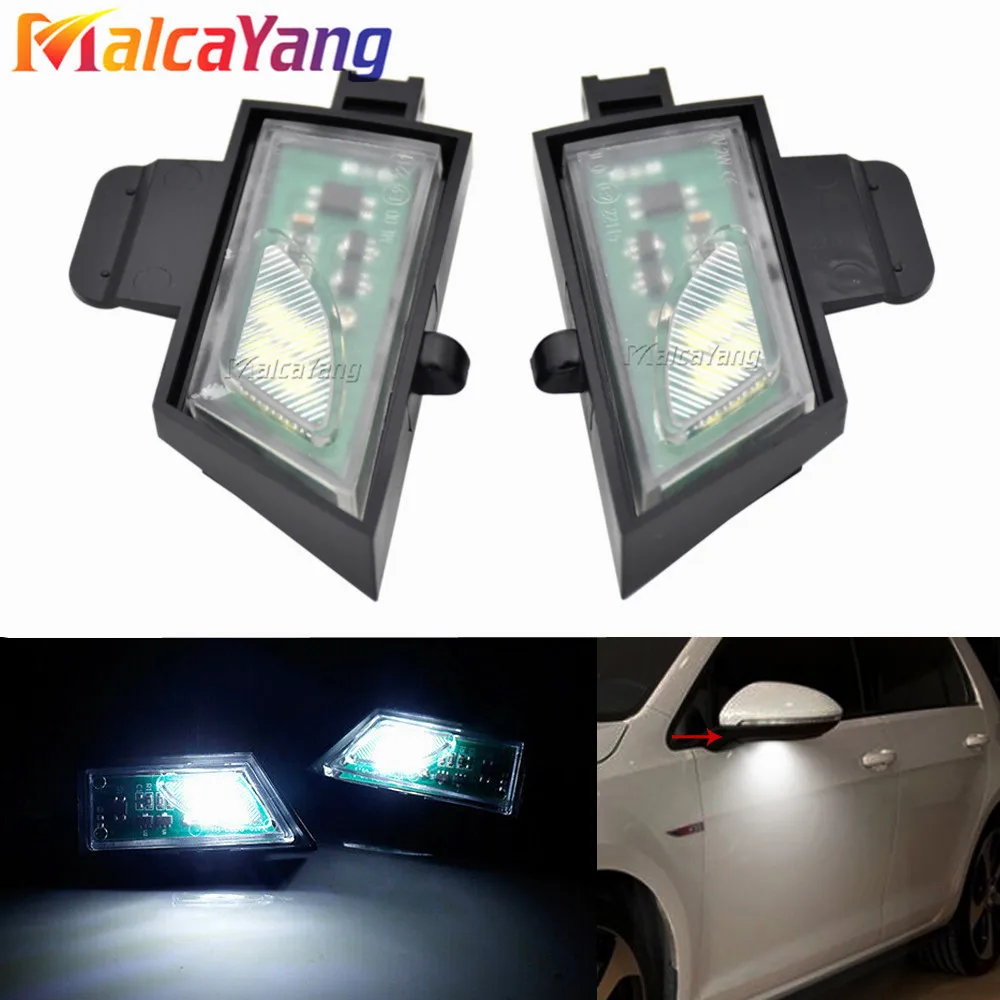 

Super Bright Puddle Light For VW Golf 7 VII MK7 Variant GTI R20 Sportsvan Touran 2 Canbus No Error Car Side Under Mirror Lamps