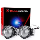 Светодиодные головсветильник H4 H7, Bi светодиодный линзы прожектора HB4 3,0 HB3 9006, лампы для автомобиля 9005 K 4300K, автомобисветильник дневные фары для бега