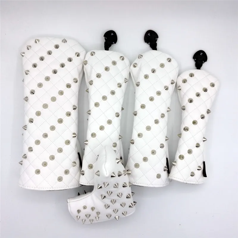 [Серебряные заклепки] Премиум Чехлы Для Гольфа Драйвер для игры в гольф Fairway