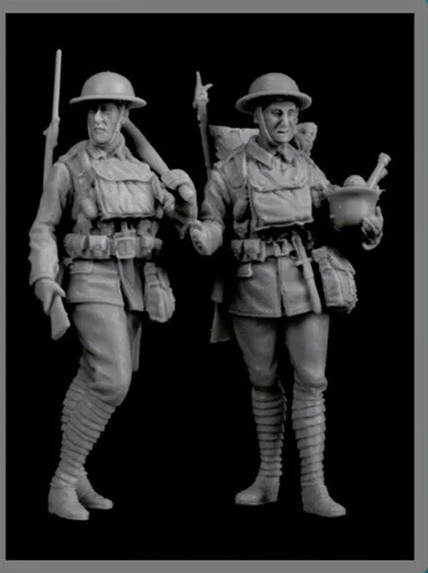 1/35 сборка каучуковая фигурка комплект британский
