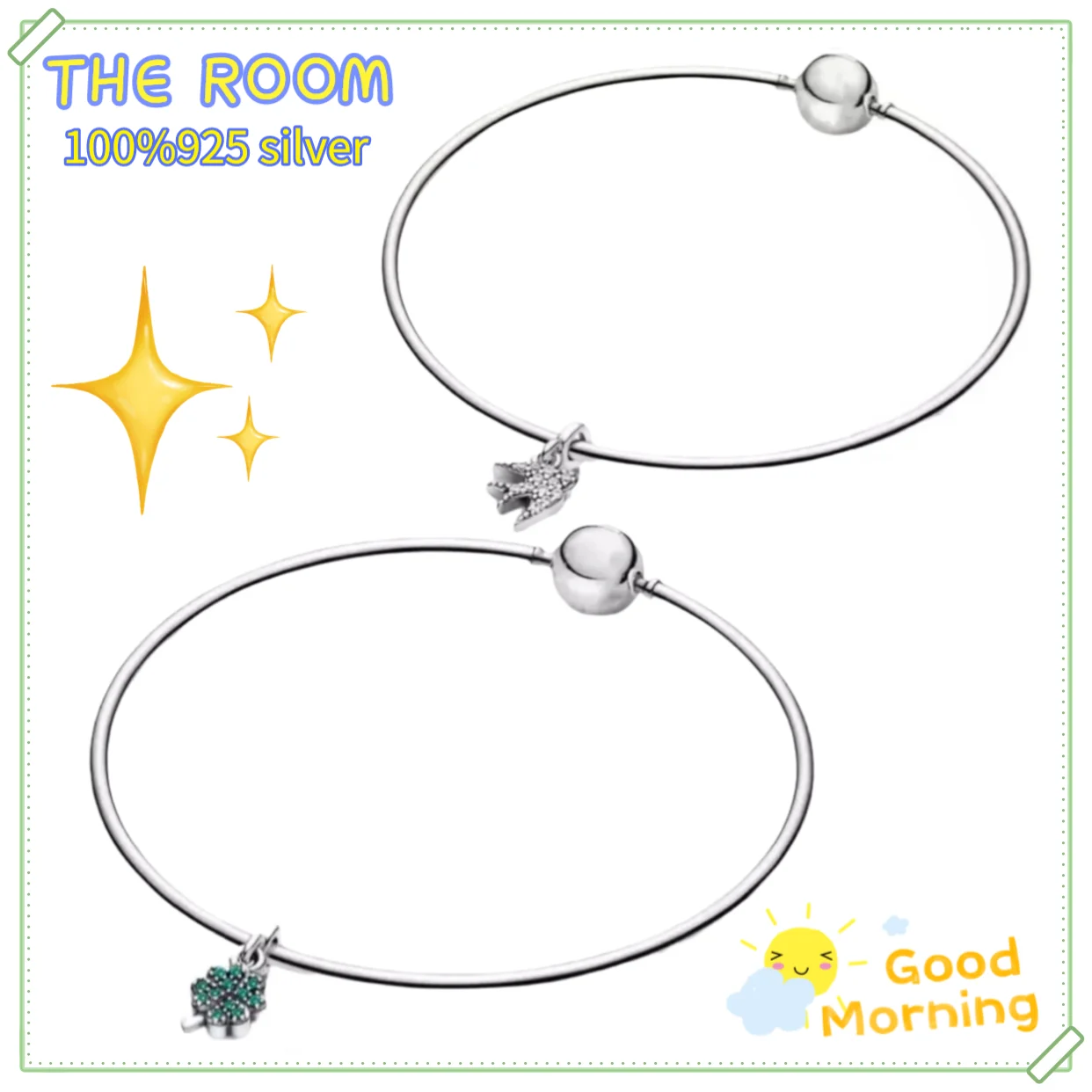 

2021 new S925 silver Pandora Charm Bracelet DIY fashion cartoon creative fit women's engagement anniversary high quality jewelry