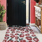 Скандинавский коврик из ПВХ с шелковой петлей на заказ, домашний Шелковый коврик, нескользящий коврик для входной двери, коврик для прихожей